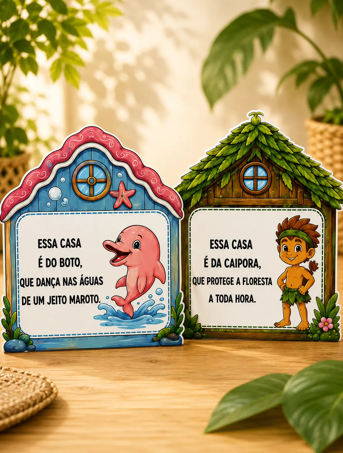 Casinha das Rimas do Folclore — amostra 3: Casinha das Rimas do Folclore com 8 personagens do Folclore Brasileiro