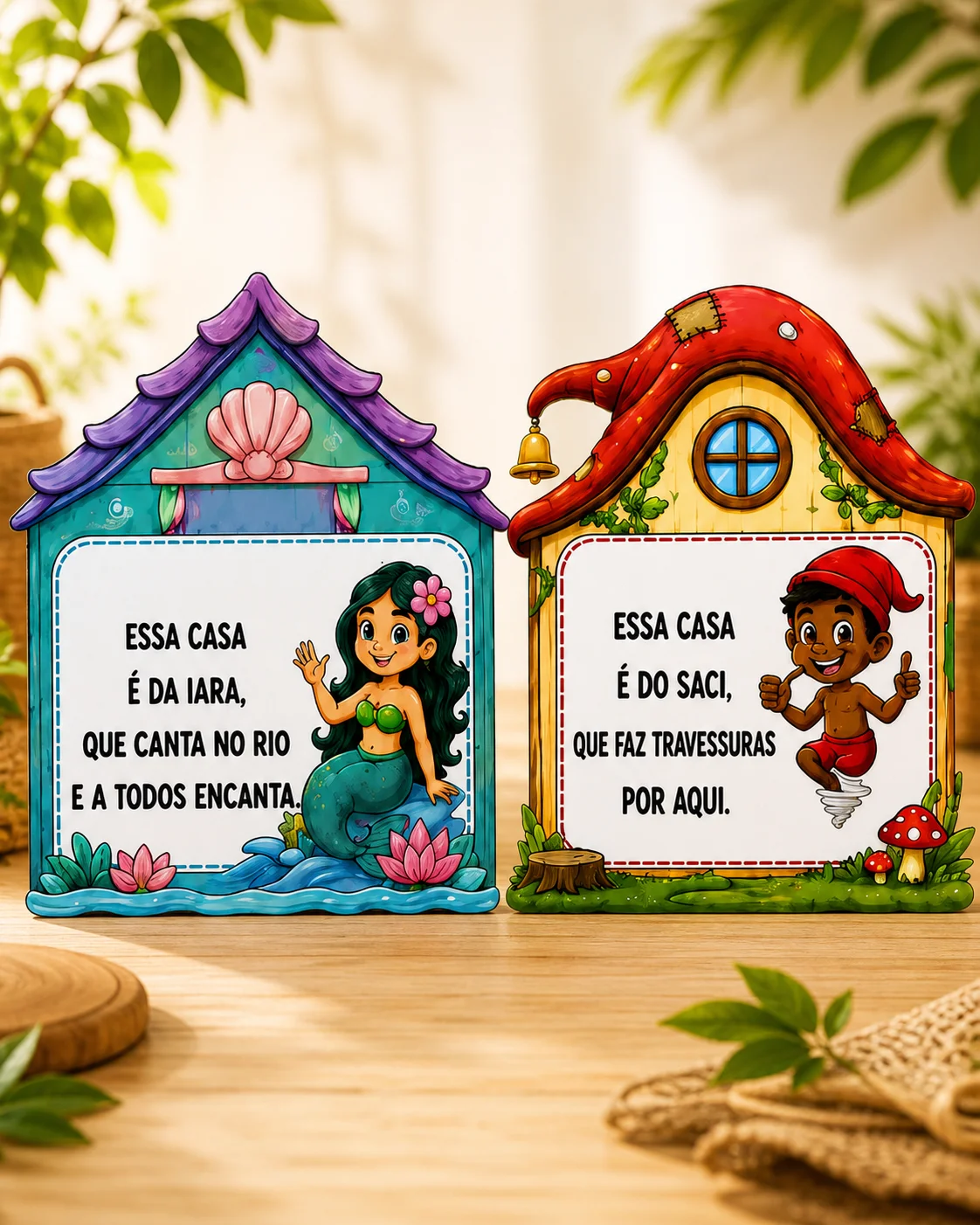 Casinha das Rimas do Folclore — amostra 4: Casinha das Rimas do Folclore com 8 personagens do Folclore Brasileiro