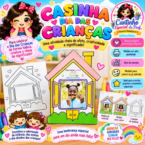Casinha Dia das Crianças - Um Sonho para a criança — capa do material