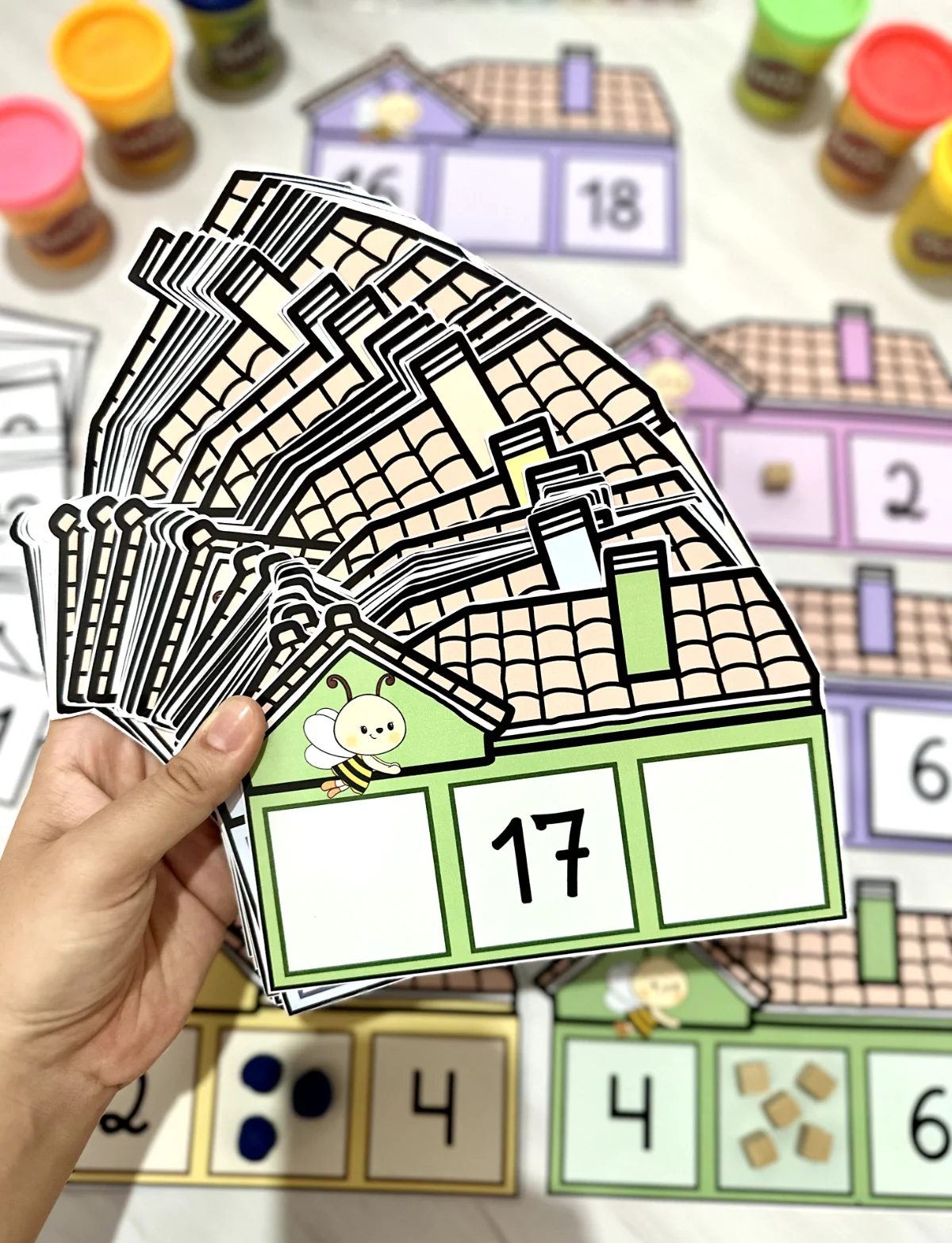 Casinha dos numerais – Material Pedagógico — amostra 3: Arquivo Casinha dos Números para trabalhar sequência numérica com…
