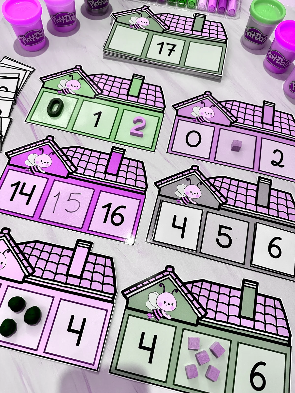 Casinha dos numerais – Material Pedagógico — amostra 6: Arquivo Casinha dos Números para trabalhar sequência numérica com…