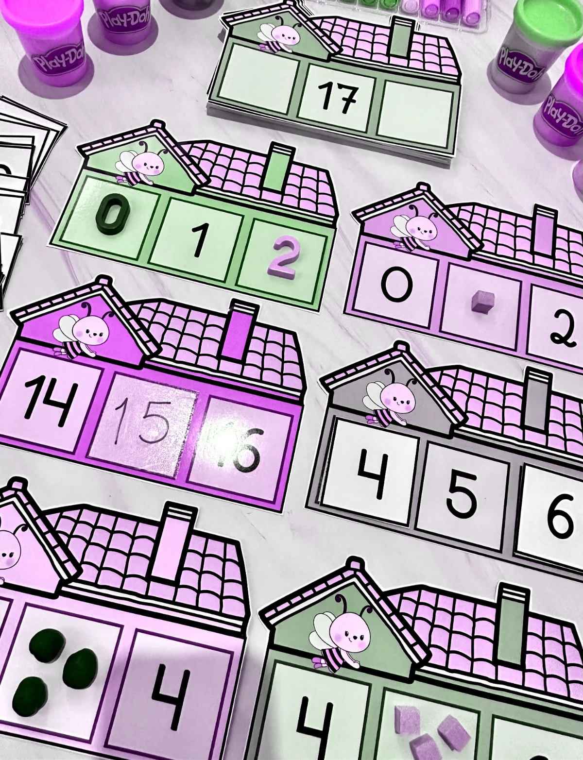Casinha dos numerais – Material Pedagógico — amostra 7: Arquivo Casinha dos Números para trabalhar sequência numérica com…