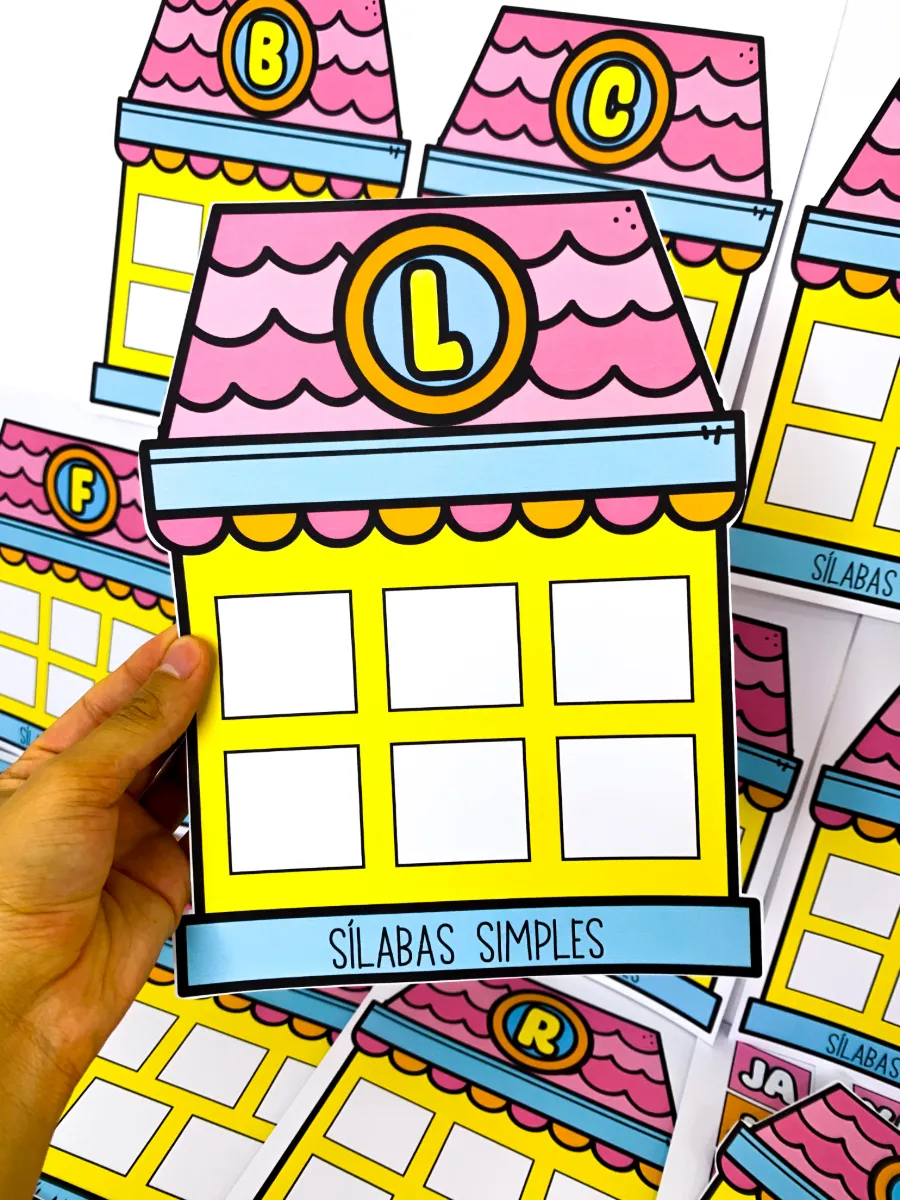 Casinhas das Sílabas – Jogo de Sílabas para Alfabetização — amostra 5: O recurso pedagógico Casinhas das Sílabas foi criado…