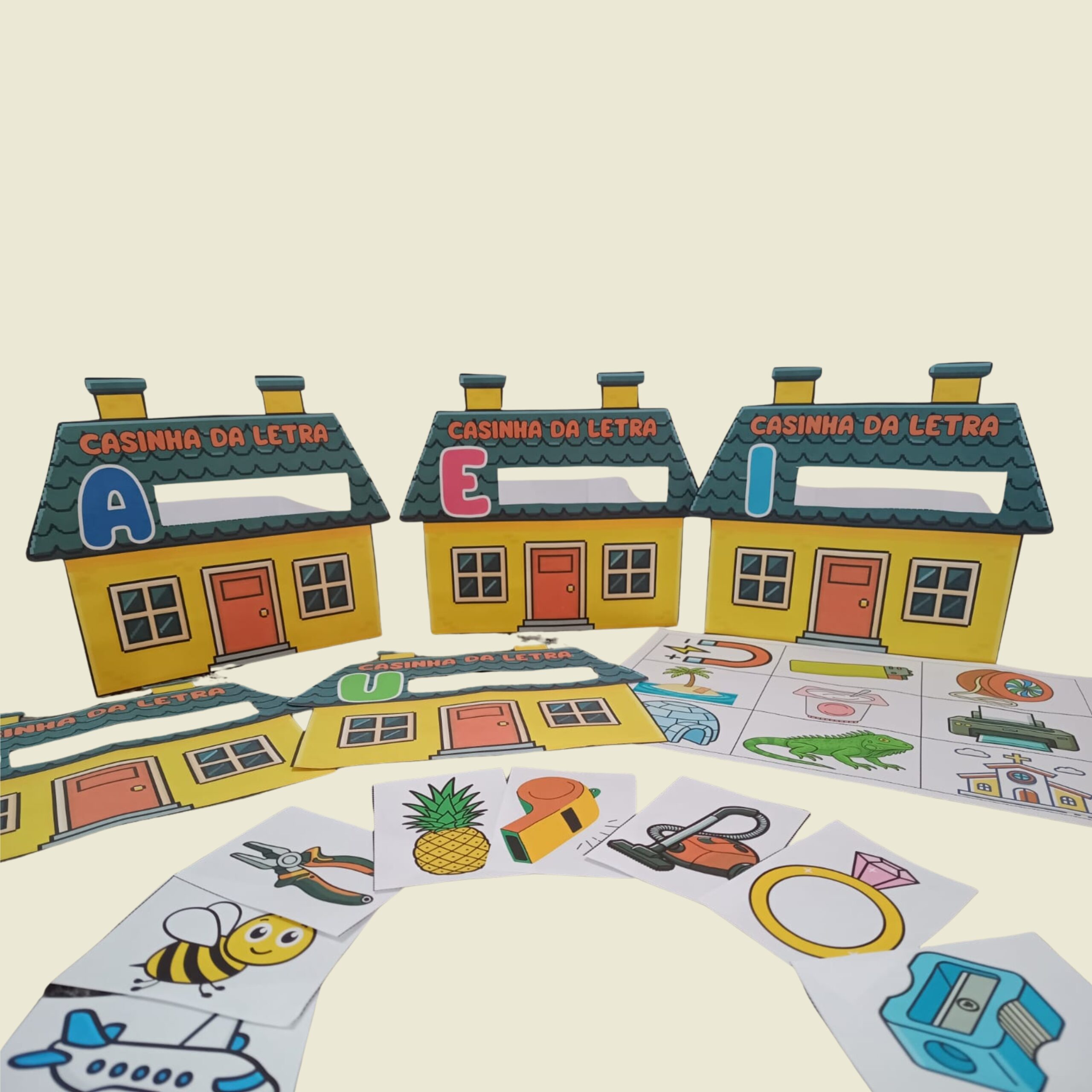Casinhas das vogais | Educação Infantil — Alfabetização para Educação Infantil: CASINHAS DAS VOGAIS Recurso lúdico e…