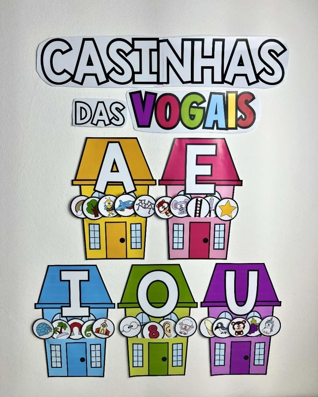 Casinhas das vogais – Material Pedagógico — capa do material