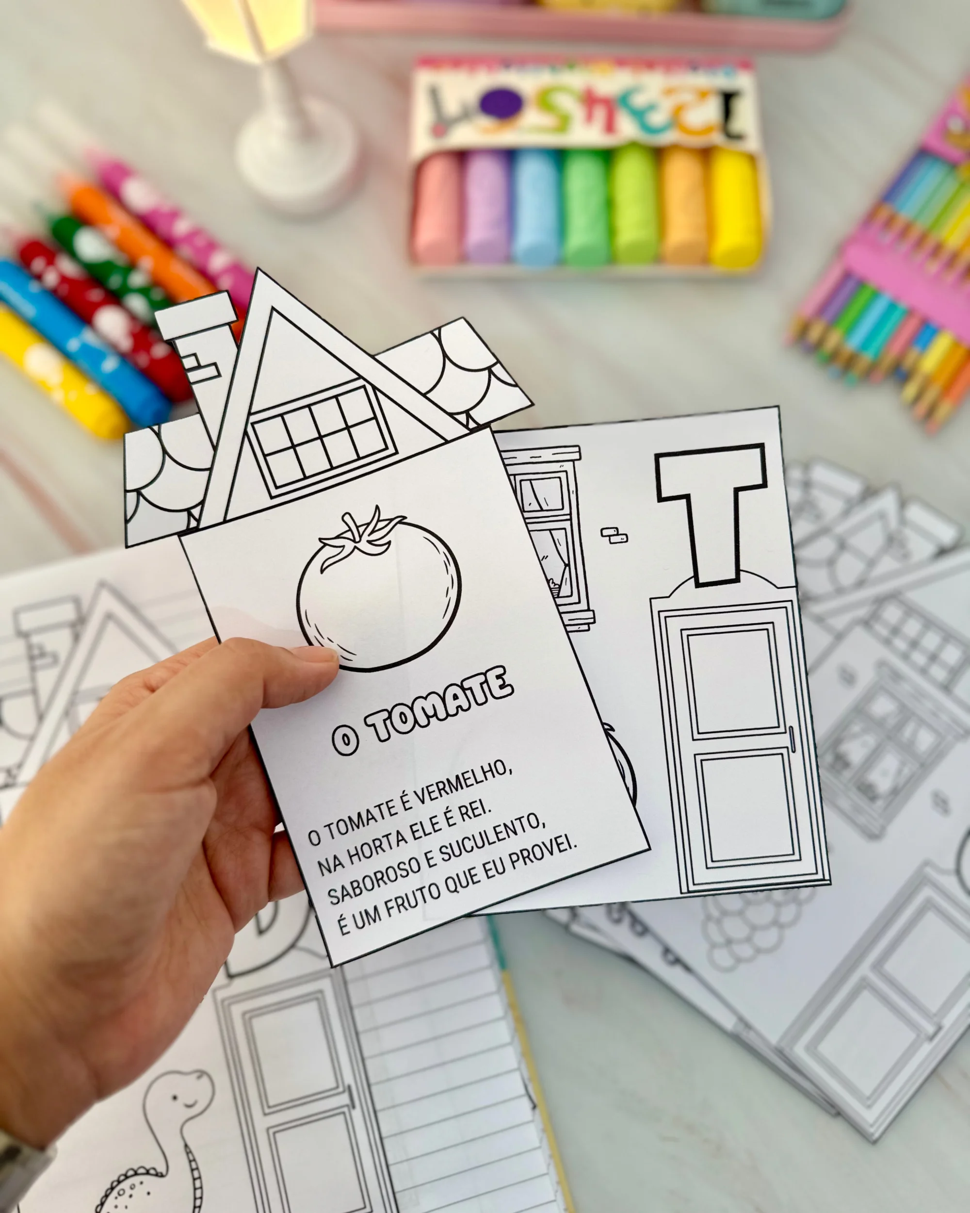 Casinhas do Alfabeto: Atividades de Alfabetização - Pequenos textos — amostra 3: Explore as letras do alfabeto com…