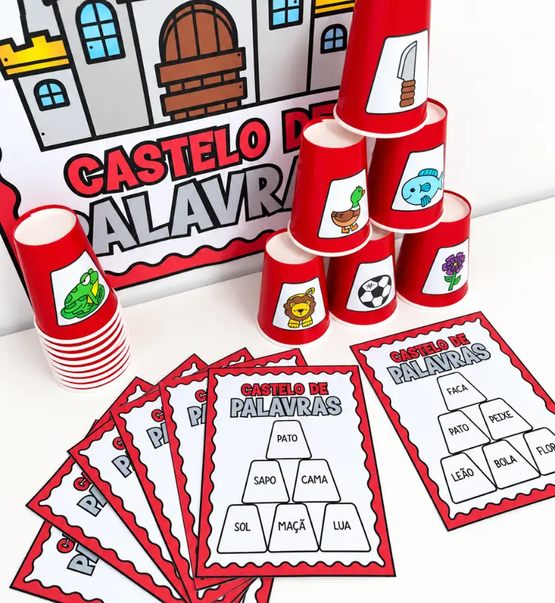 Castelo de Palavras | Alfabetização pré escola e 1° ao 3° ano — amostra 2: Um recurso desenvolvido para estimular leitura,…