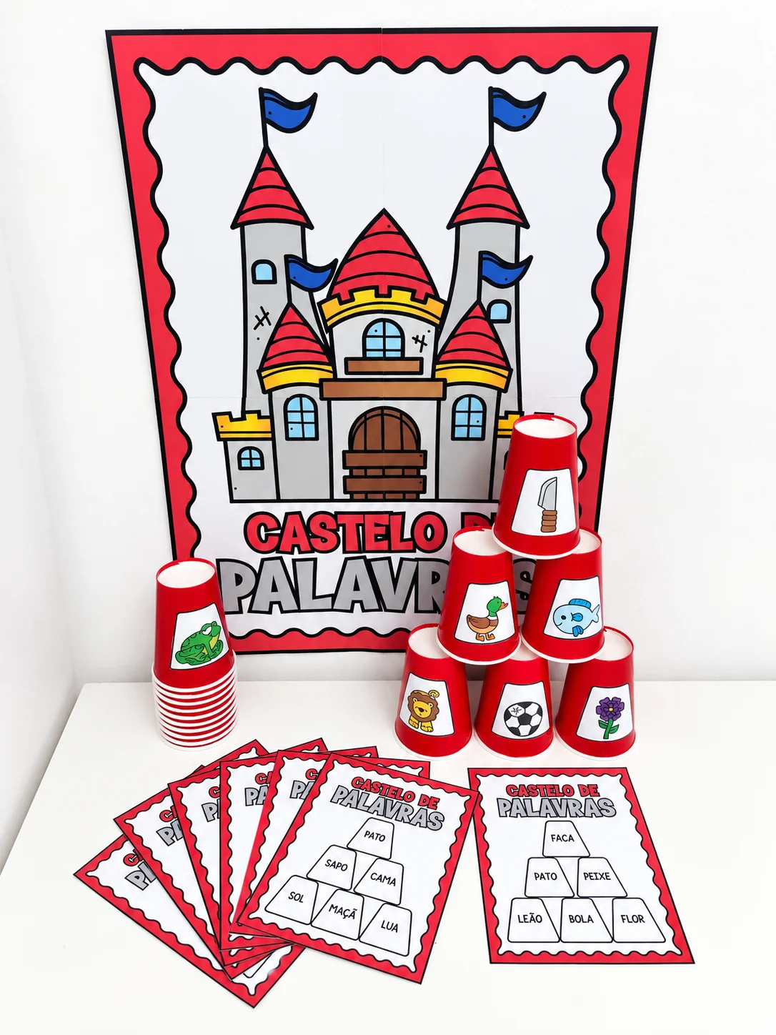 Castelo de Palavras | Atividade de Leitura e Alfabetização — capa do material