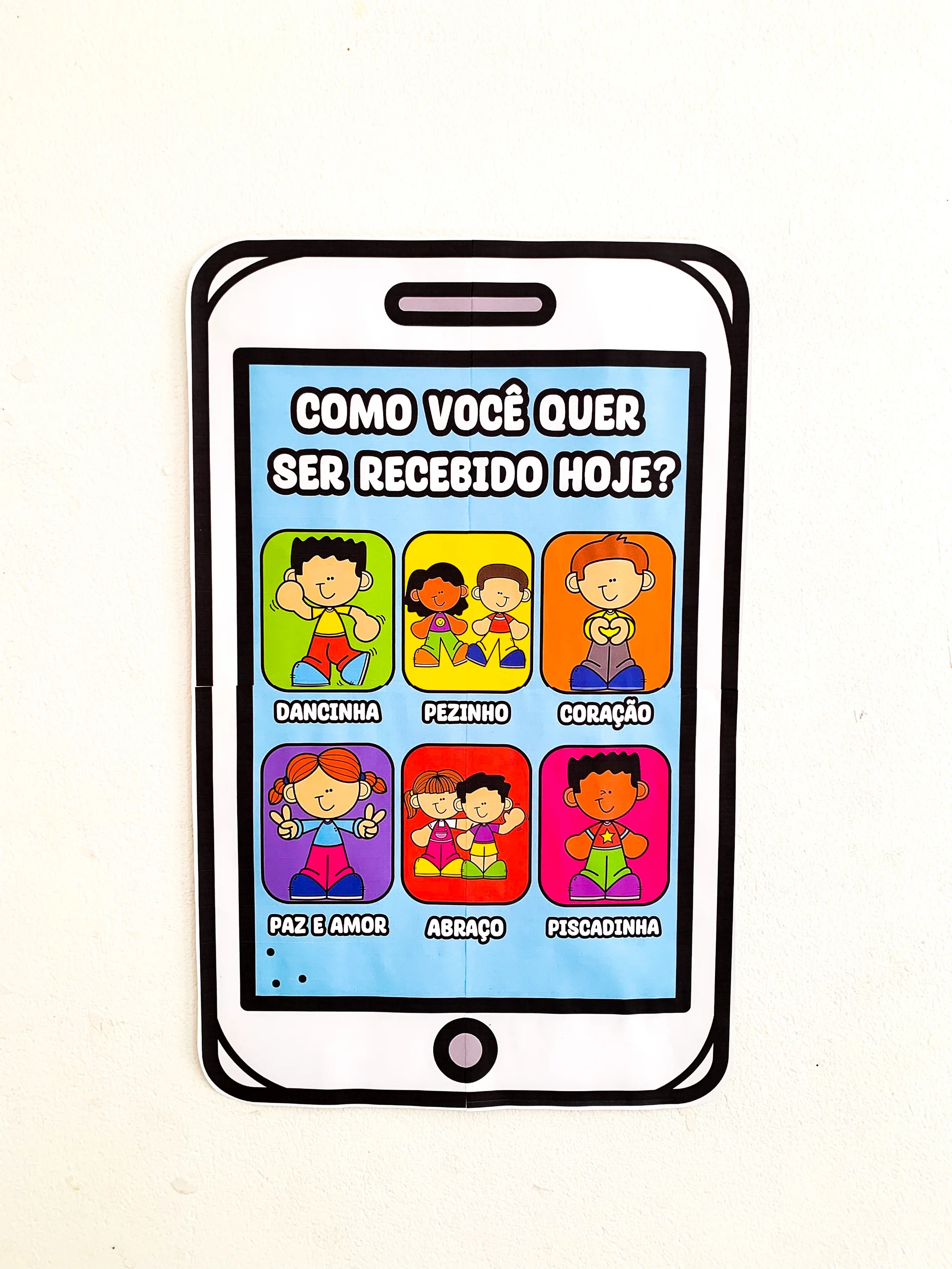 Celular da Acolhida com Cumprimentos para Educação Infantil em PDF — capa do material