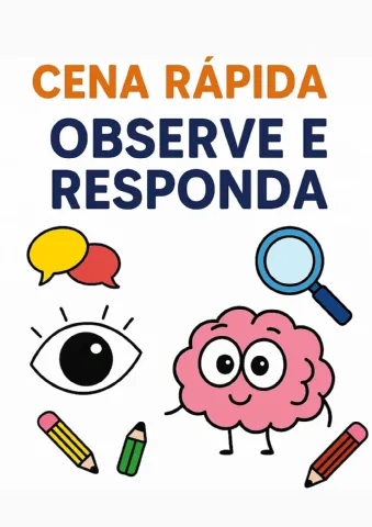 CENA RÁPIDA — Atividades de Atenção e observação — amostra 6: Material pedagógico para Educação Infantil, a partir de 5…
