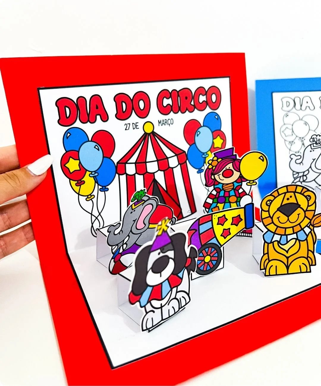 Cenário 3D de circo para imprimir na Educação Infantil — amostra 2: Como aplicar a atividade em sala