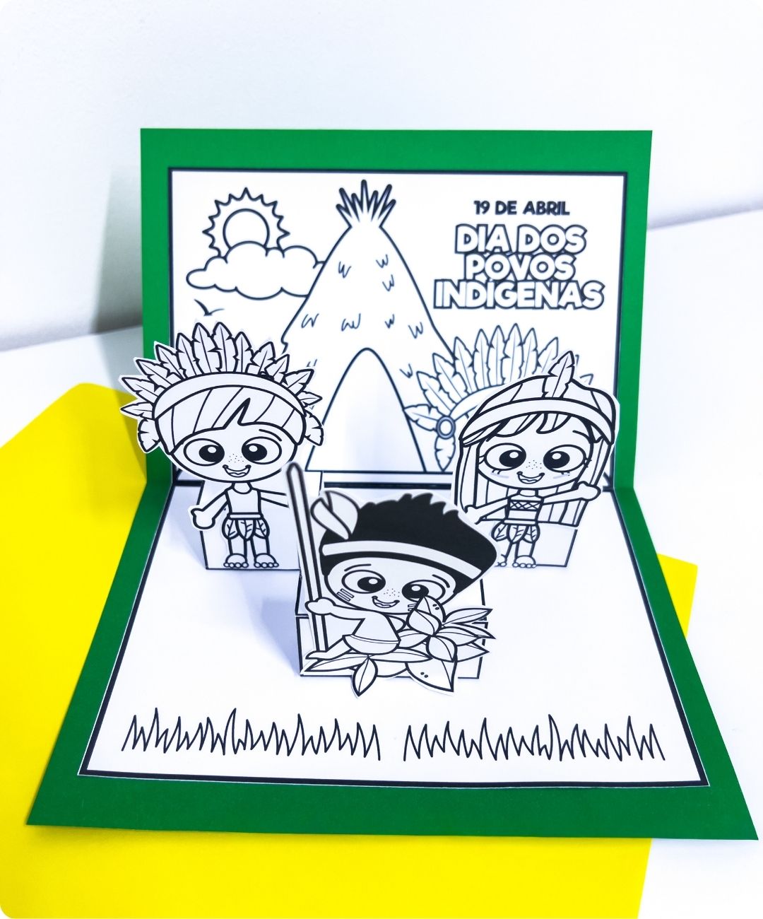 Cenário 3D de povos indígenas para imprimir — amostra 2: Como organizar a aplicação em sala