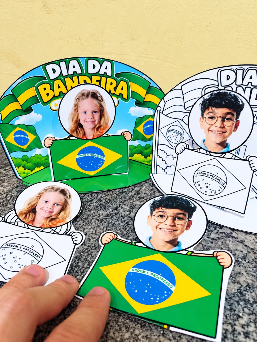 CENÁRIO 3D DIA DA BANDEIRA- INFANTIL E ANOS INICIAIS — amostra 4: Com o Cenário 3D Editável – Dia da Bandeira , você…