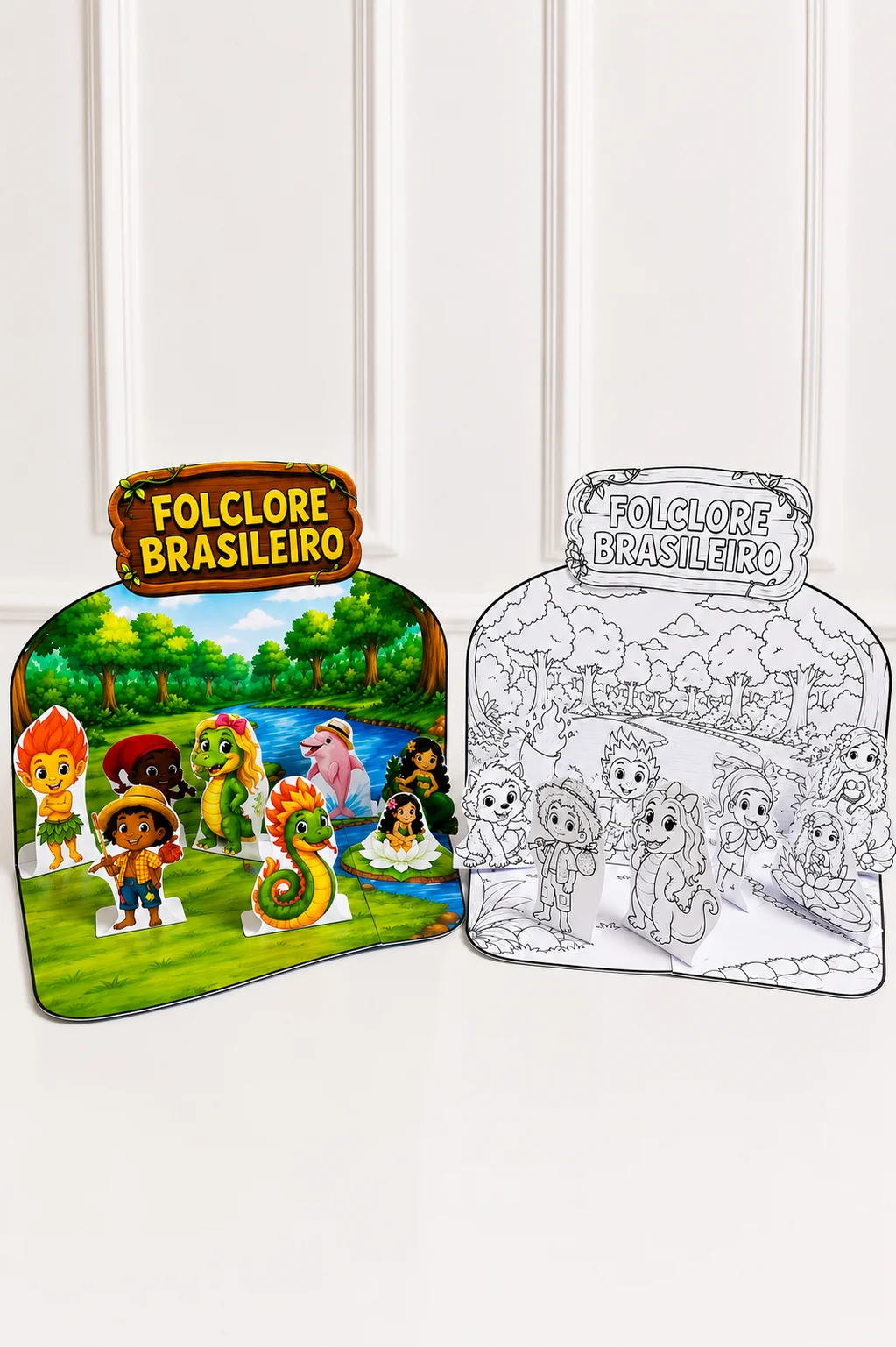 Cenário 3D FOLCLORE BRASILEIRO - ATIVIDADE INTERATIVA — capa do material