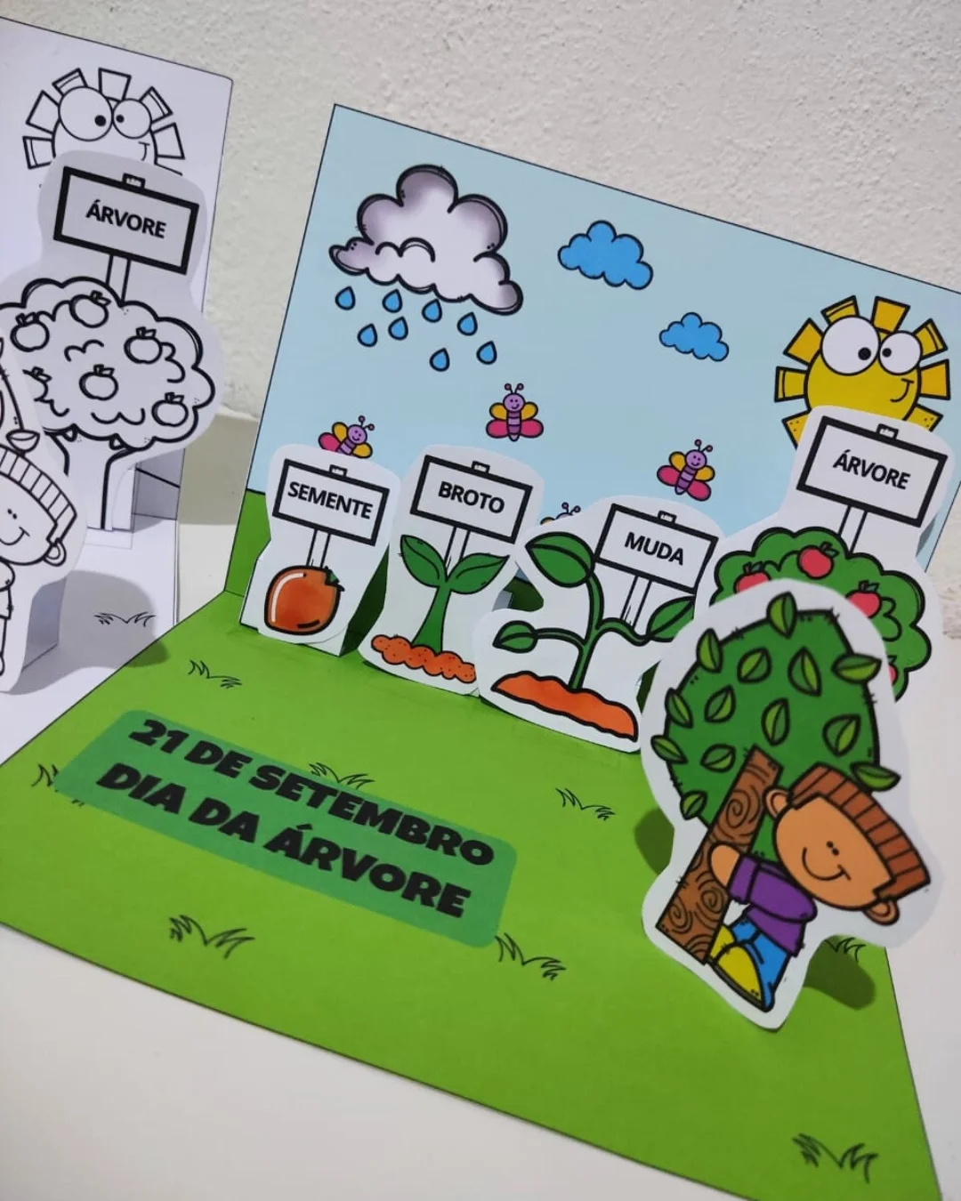 Cenário 3d – o ciclo da árvore – PDF para Imprimir — amostra 1: O que vem no material