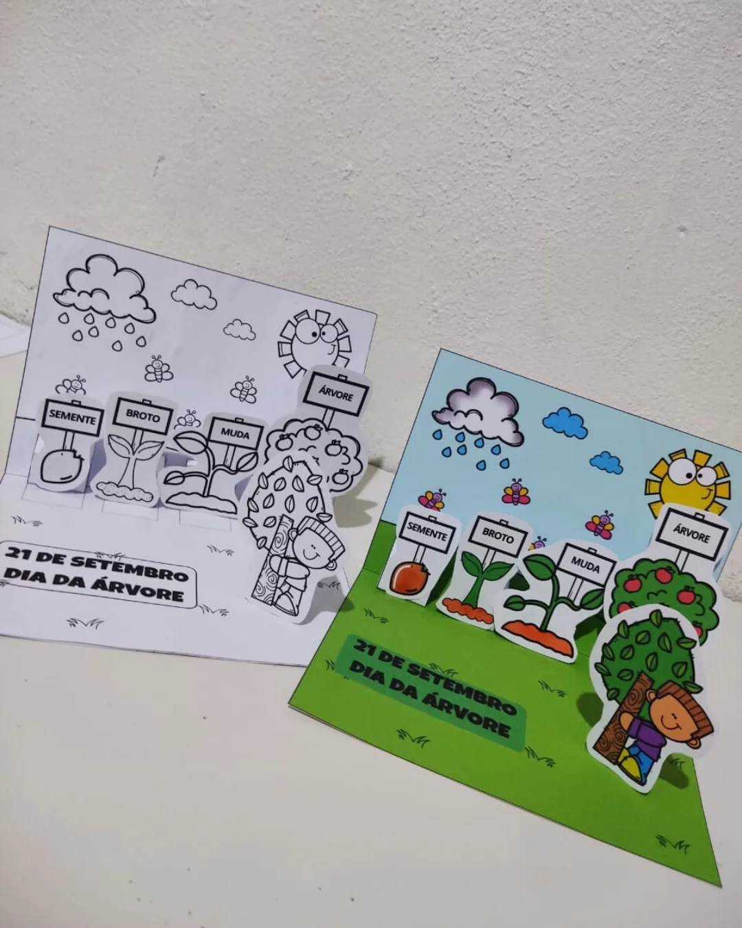 Cenário 3d – o ciclo da árvore – PDF para Imprimir — amostra 2: Um recurso pedagógico criativo e lúdico para ensinar às…