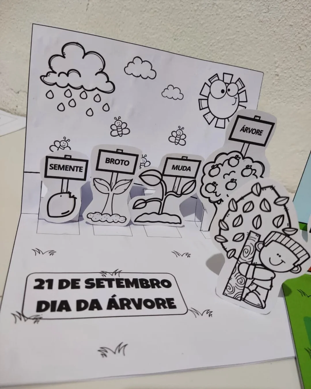 Cenário 3d – o ciclo da árvore – PDF para Imprimir — amostra 3: Um recurso pedagógico criativo e lúdico para ensinar às…