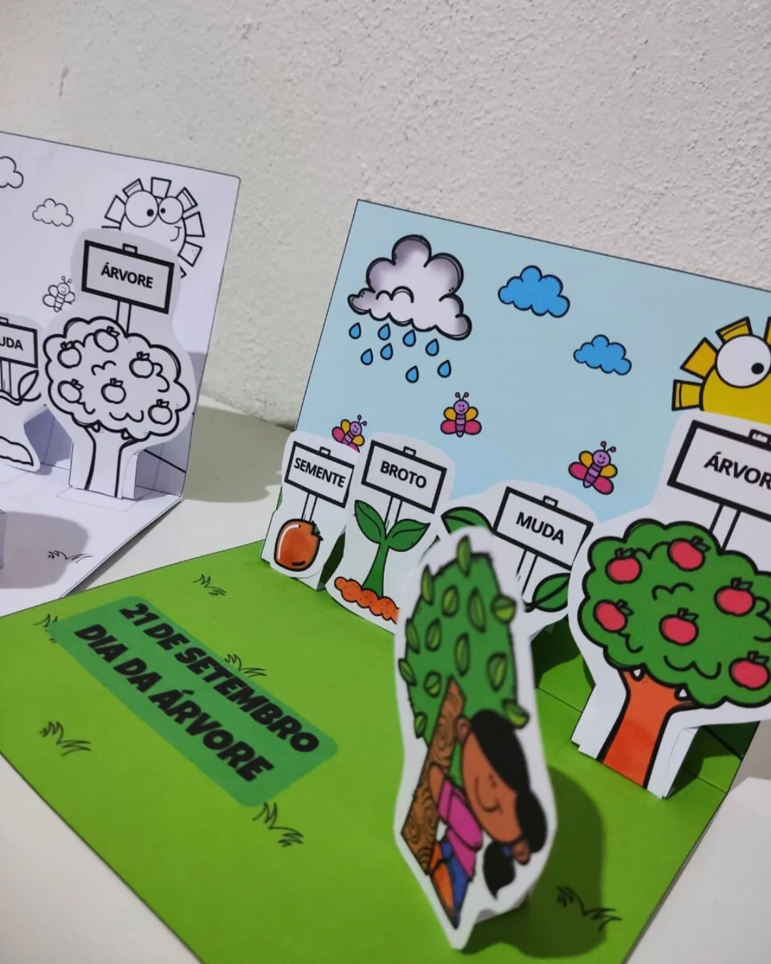 Cenário 3d – o ciclo da árvore – PDF para Imprimir — amostra 4: Um recurso pedagógico criativo e lúdico para ensinar às…