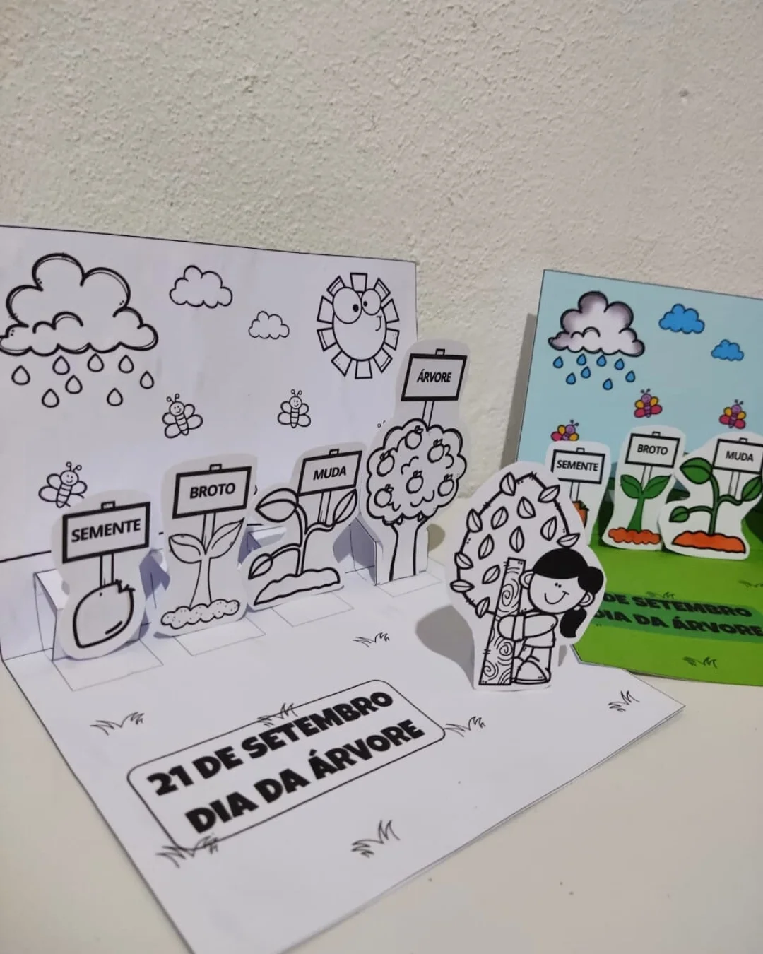 Cenário 3d – o ciclo da árvore – PDF para Imprimir — amostra 5: Um recurso pedagógico criativo e lúdico para ensinar às…
