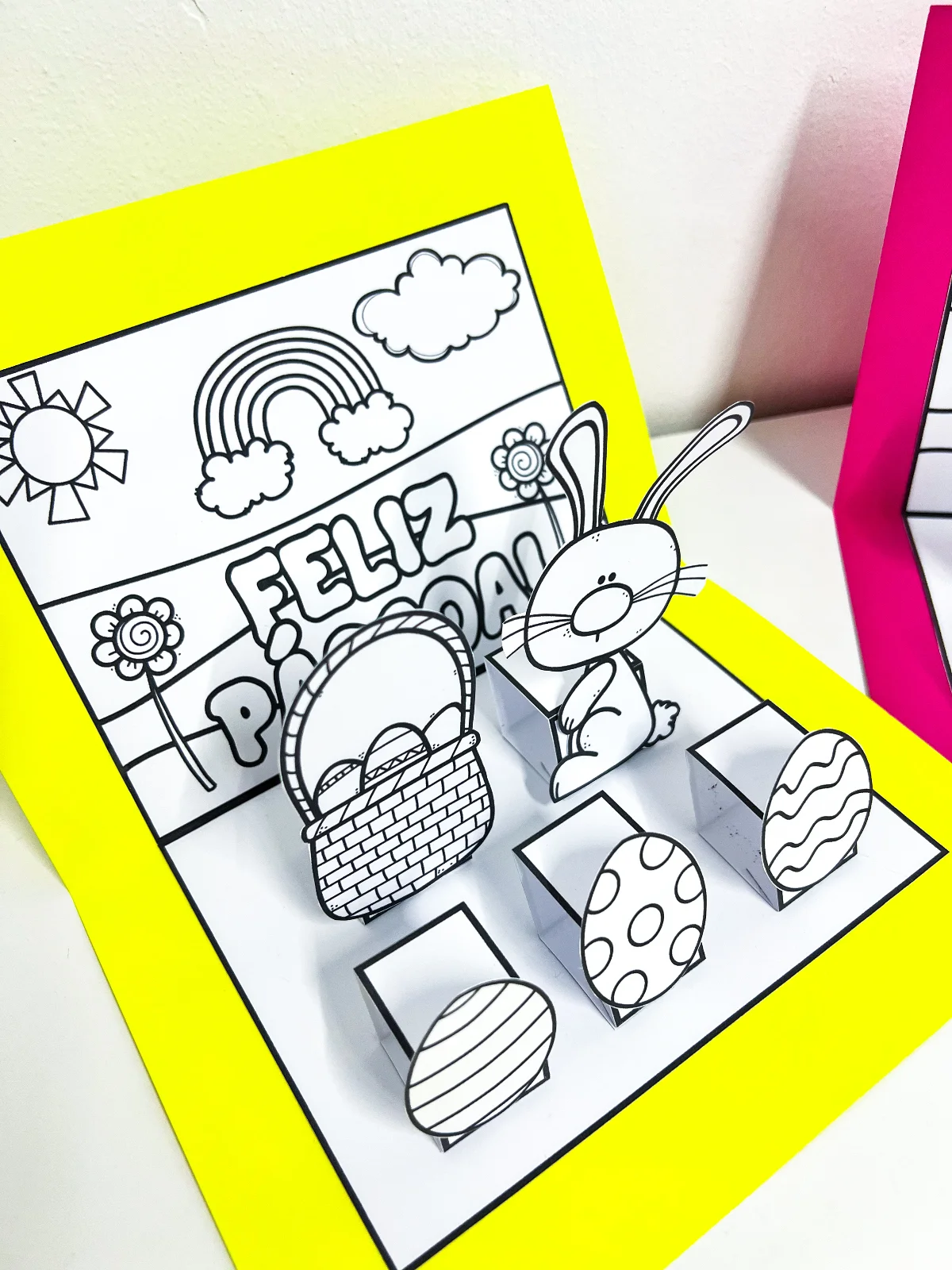 Cenário de Páscoa – Para Colorir — amostra 4: Um recurso encantador e criativo para tornar a Páscoa ainda mais especial com…