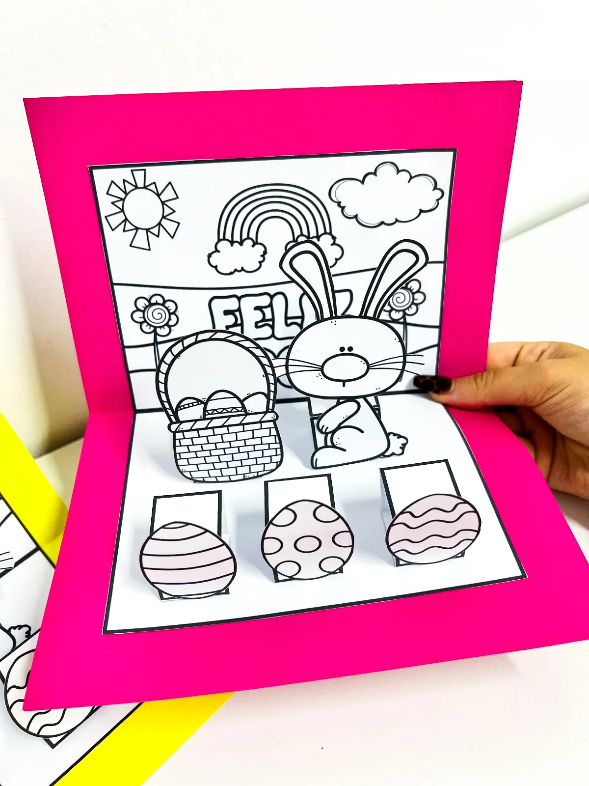 Cenário de Páscoa – Para Colorir — capa do material