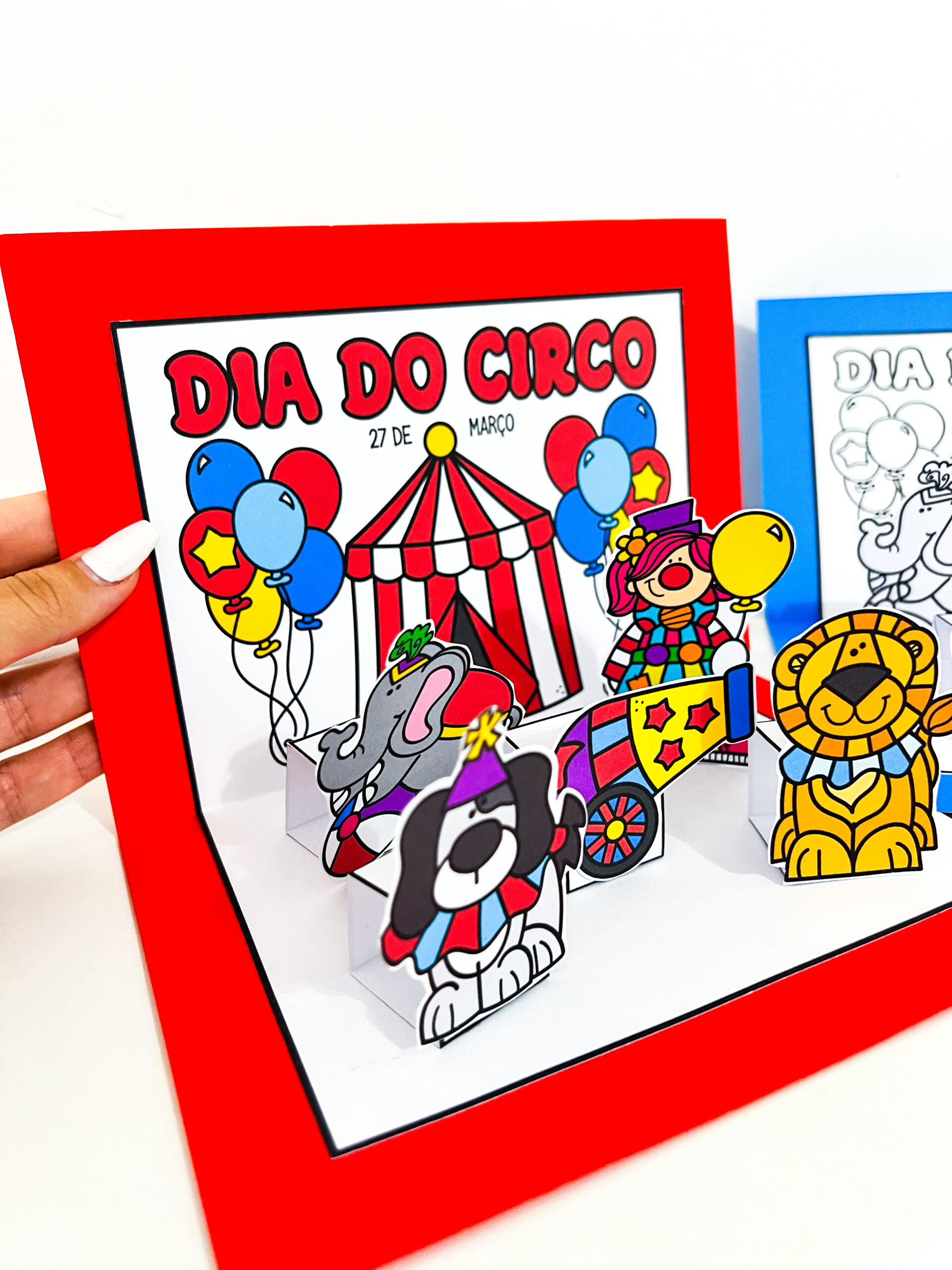Cenário dia do circo – PDF para Imprimir — amostra 3: Formato e entrega