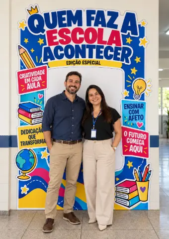 Cenário Quem Faz a Escola Acontecer para Fotos — amostra 2: O que está incluído Cenário Quem Faz a Escola Acontecer para Fotos — amostra 2: O que está incluído