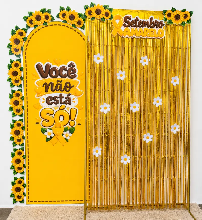 Cenário Setembro Amarelo: painel para acolhimento na escola — capa do material