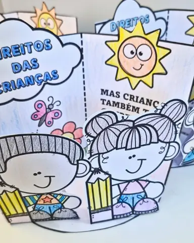 Cenários Direitos das Crianças para Colorir e Montar – Recurso Pedagógico — capa do material