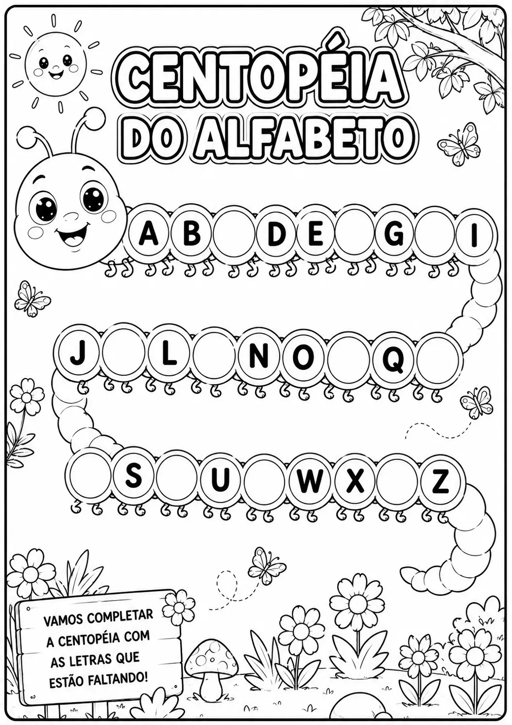 🌈🐛 CENTOPEIA DO ALFABETO – ATIVIDADE LÚDICA 🔤✨ — amostra 1: 🌈🐛 CENTOPEIA DO ALFABETO – ATIVIDADE LÚDICA 🔤✨