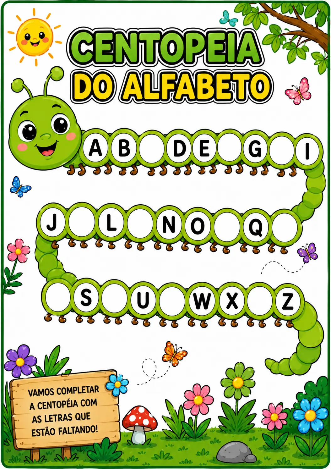 🌈🐛 CENTOPEIA DO ALFABETO – ATIVIDADE LÚDICA 🔤✨ — amostra 2: 🌈🐛 CENTOPEIA DO ALFABETO – ATIVIDADE LÚDICA 🔤✨ Uma…