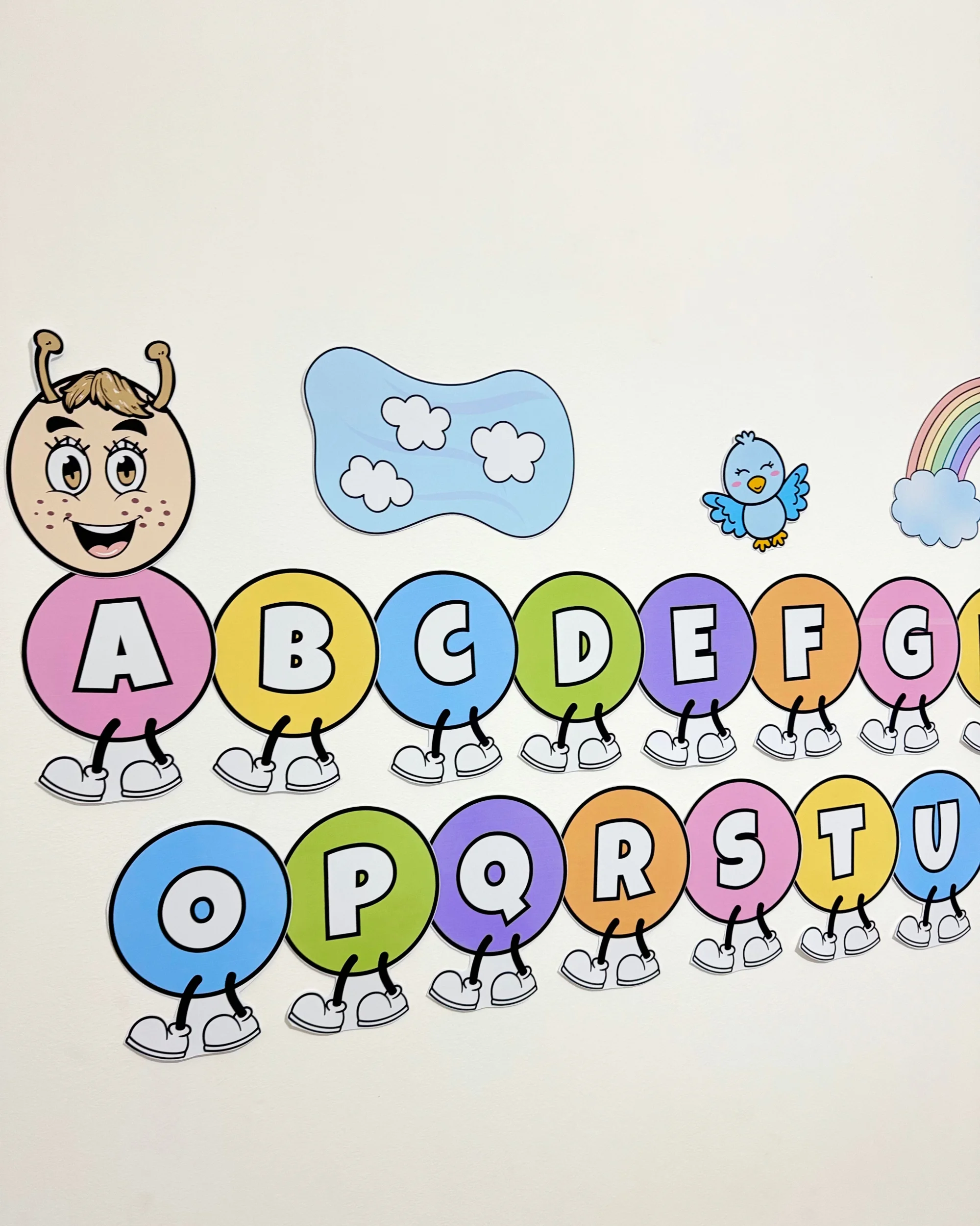 Centopeia do Alfabeto para Educação Infantil e Anos Iniciais — amostra 1: Recurso visual Centopeia do Alfabeto para…