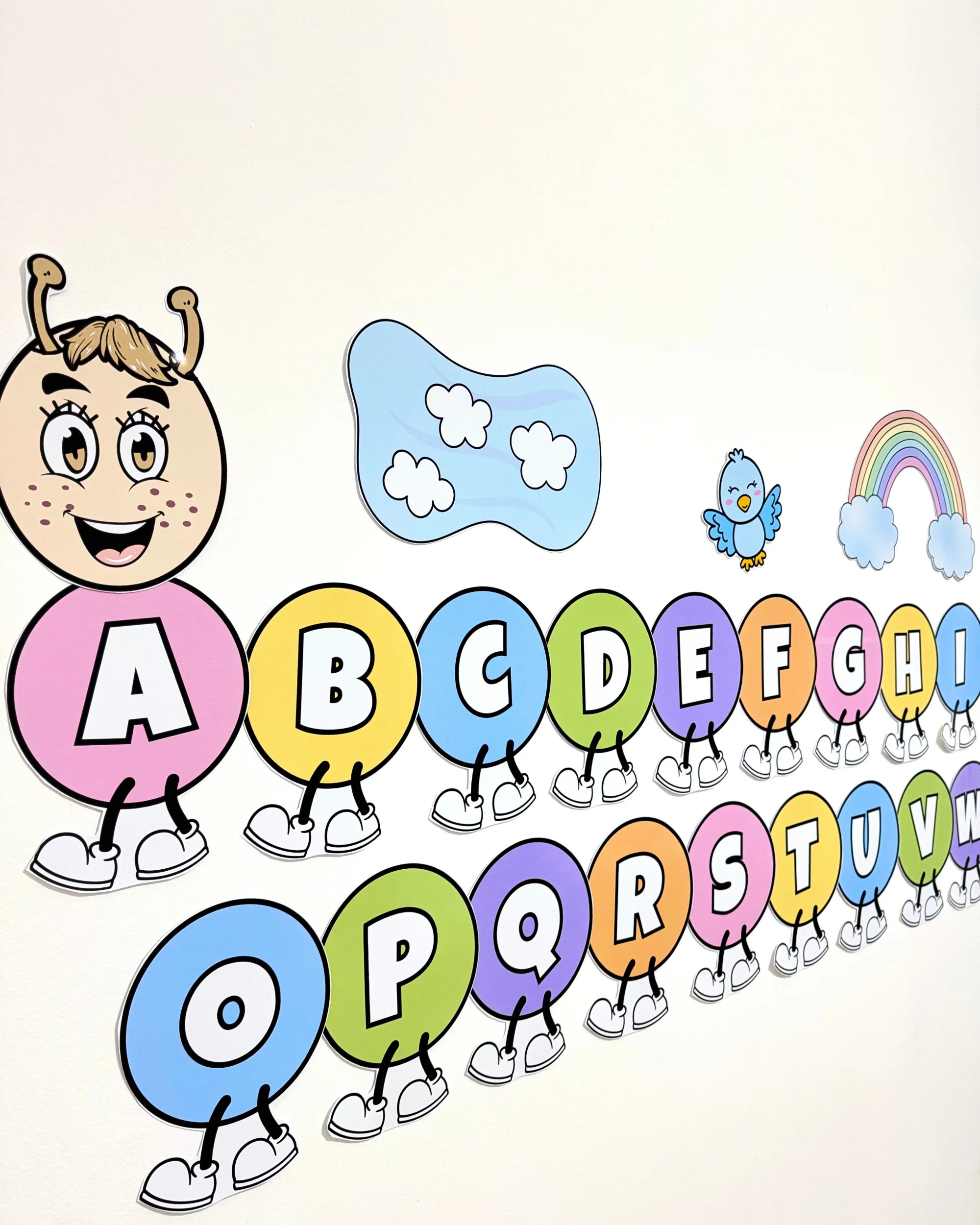 Centopeia do Alfabeto para Educação Infantil e Anos Iniciais — amostra 2: Recurso visual Centopeia do Alfabeto para…