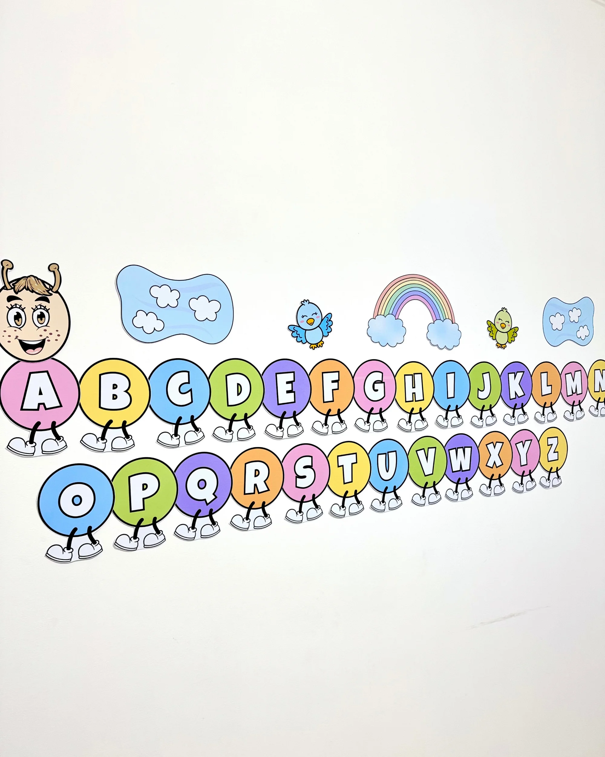 Centopeia do Alfabeto para Educação Infantil e Anos Iniciais — amostra 3: Recurso visual Centopeia do Alfabeto para…