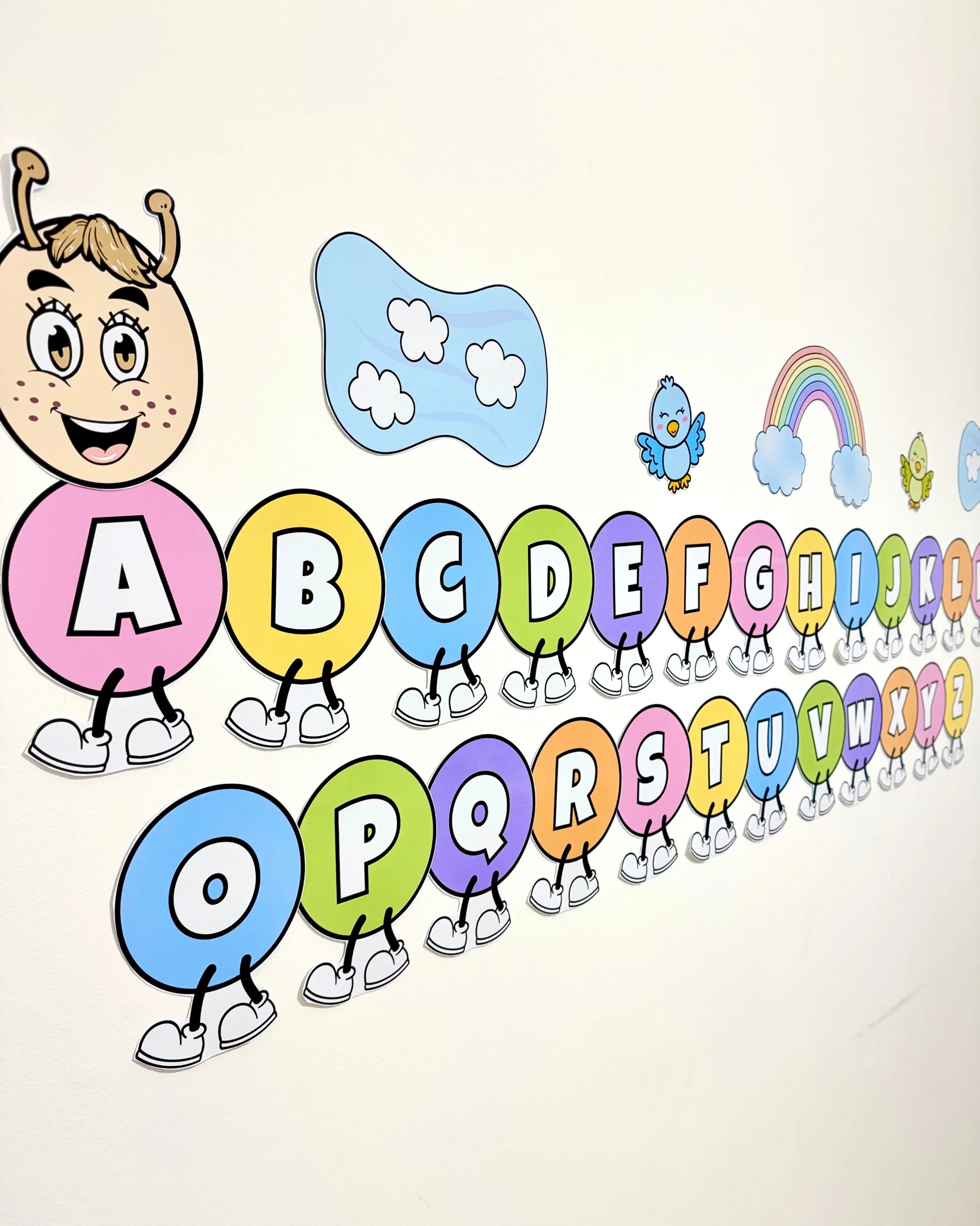 Centopeia do Alfabeto para Educação Infantil e Anos Iniciais — amostra 4: Recurso visual Centopeia do Alfabeto para…