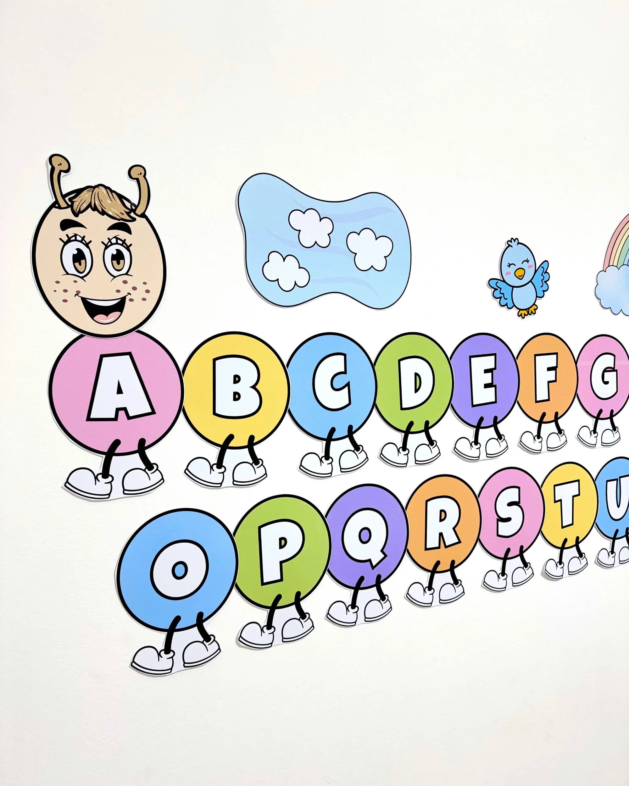 Centopeia do Alfabeto para Educação Infantil e Anos Iniciais — amostra 7: Recurso visual Centopeia do Alfabeto para…