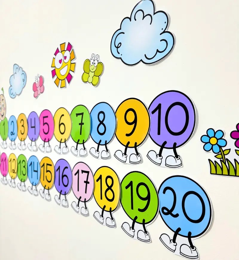 Centopeia dos Números de 1 a 20: Painel para Educação Infantil — amostra 2: O que vem no material