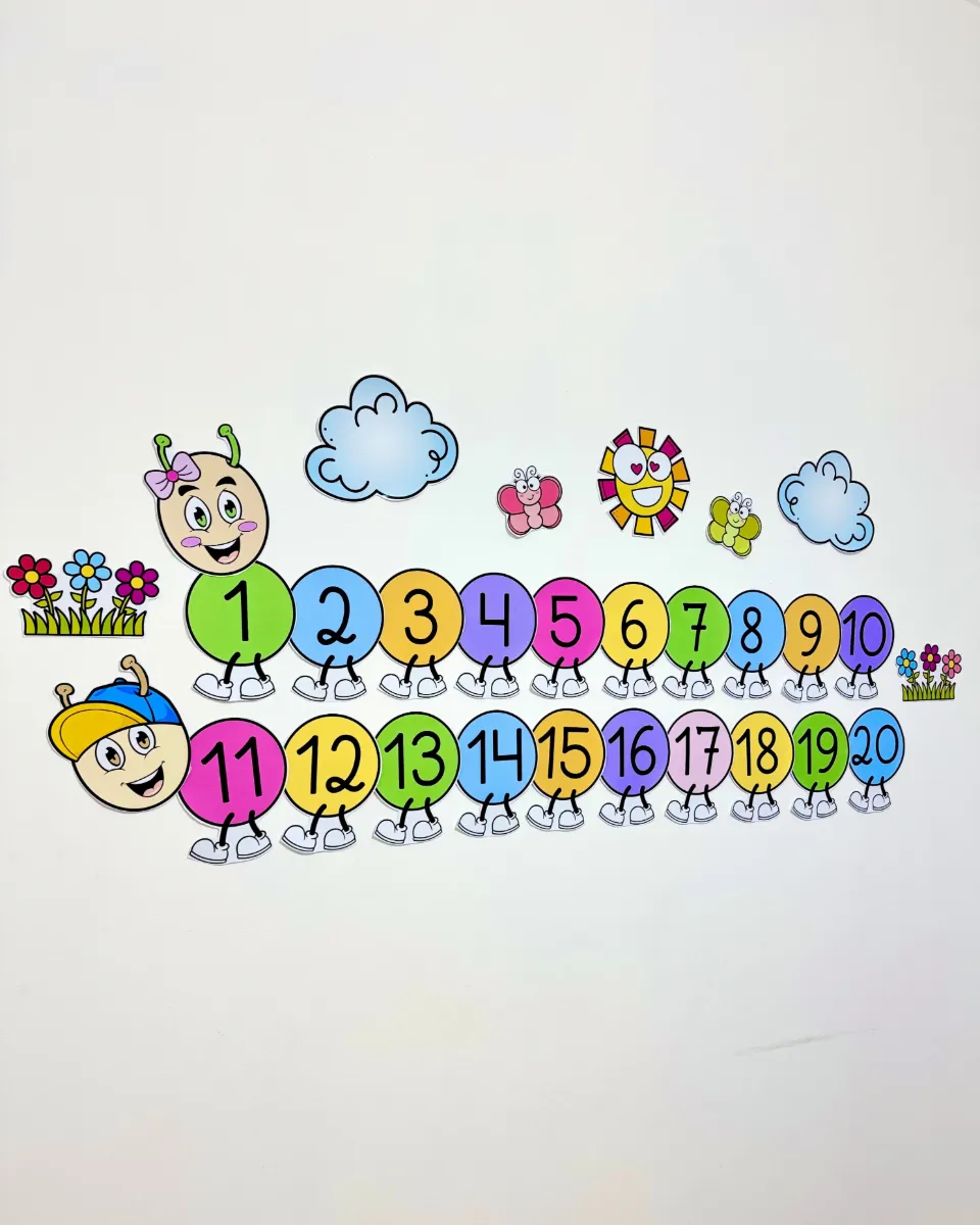 Centopeia dos Números de 1 a 20 para Educação Infantil e Anos Iniciais — amostra 3: Um recurso pedagógico ideal para…