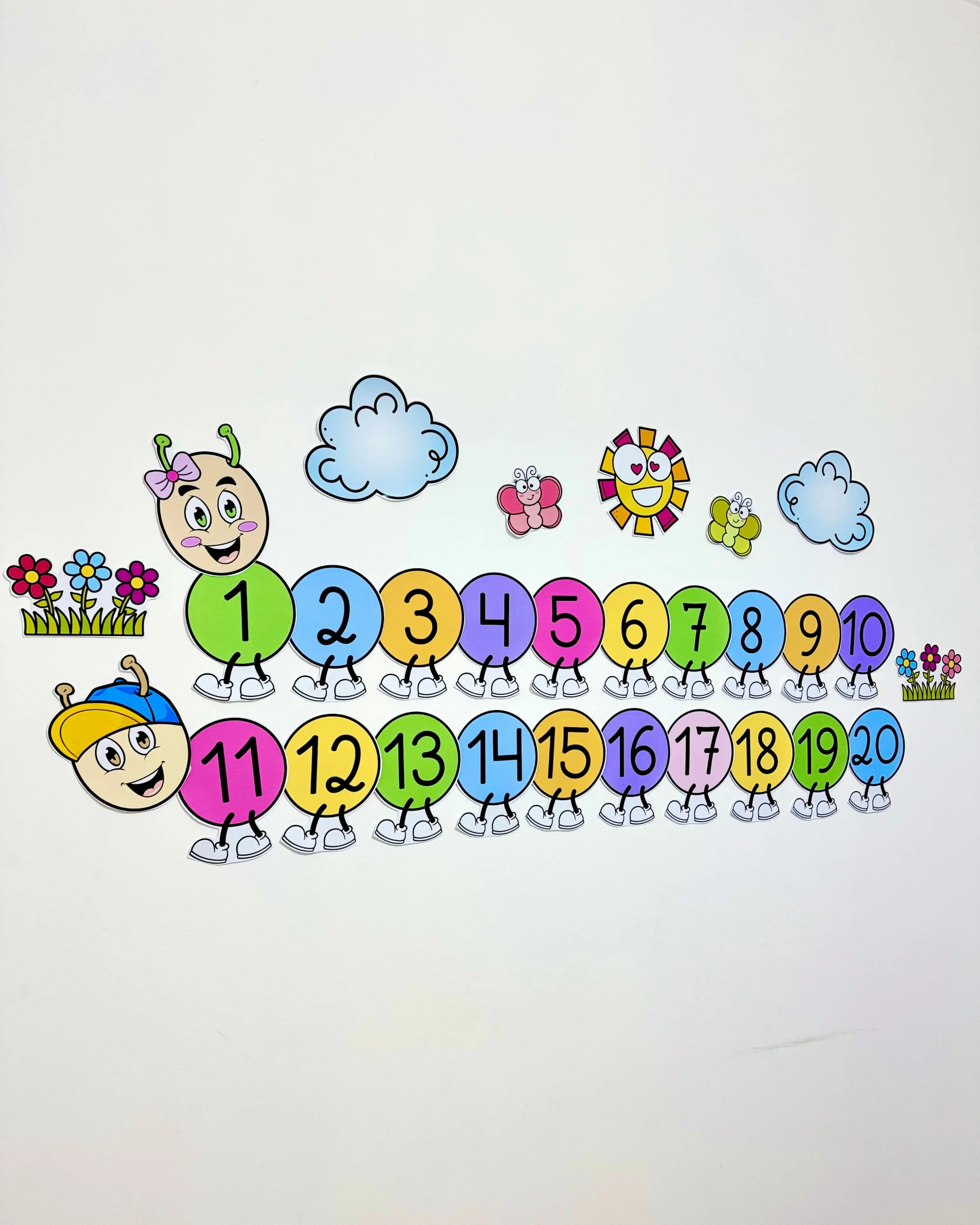 Centopeia dos Números de 1 a 20 para Educação Infantil e Anos Iniciais — amostra 3: Recurso visual Centopeia dos Números de…
