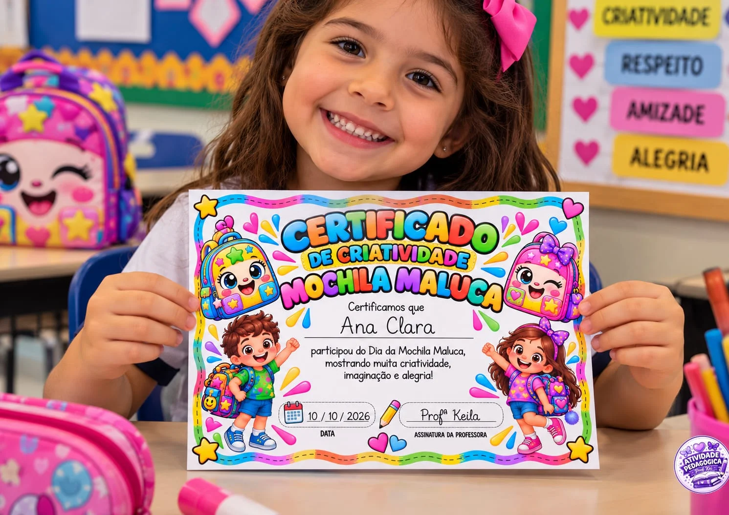 CERTIFICADO MOCHILA MALUCA – DIA DAS CRIANÇAS ✨ — capa do material