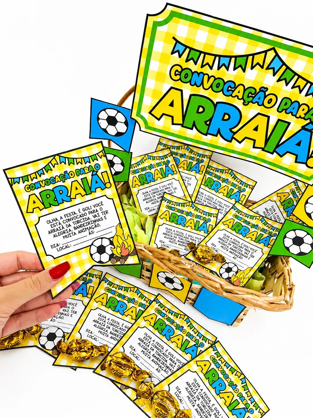 Cesta Convocação para o Arraiá – PDF para Imprimir — amostra 5: Uma proposta criativa e encantadora para deixar a…