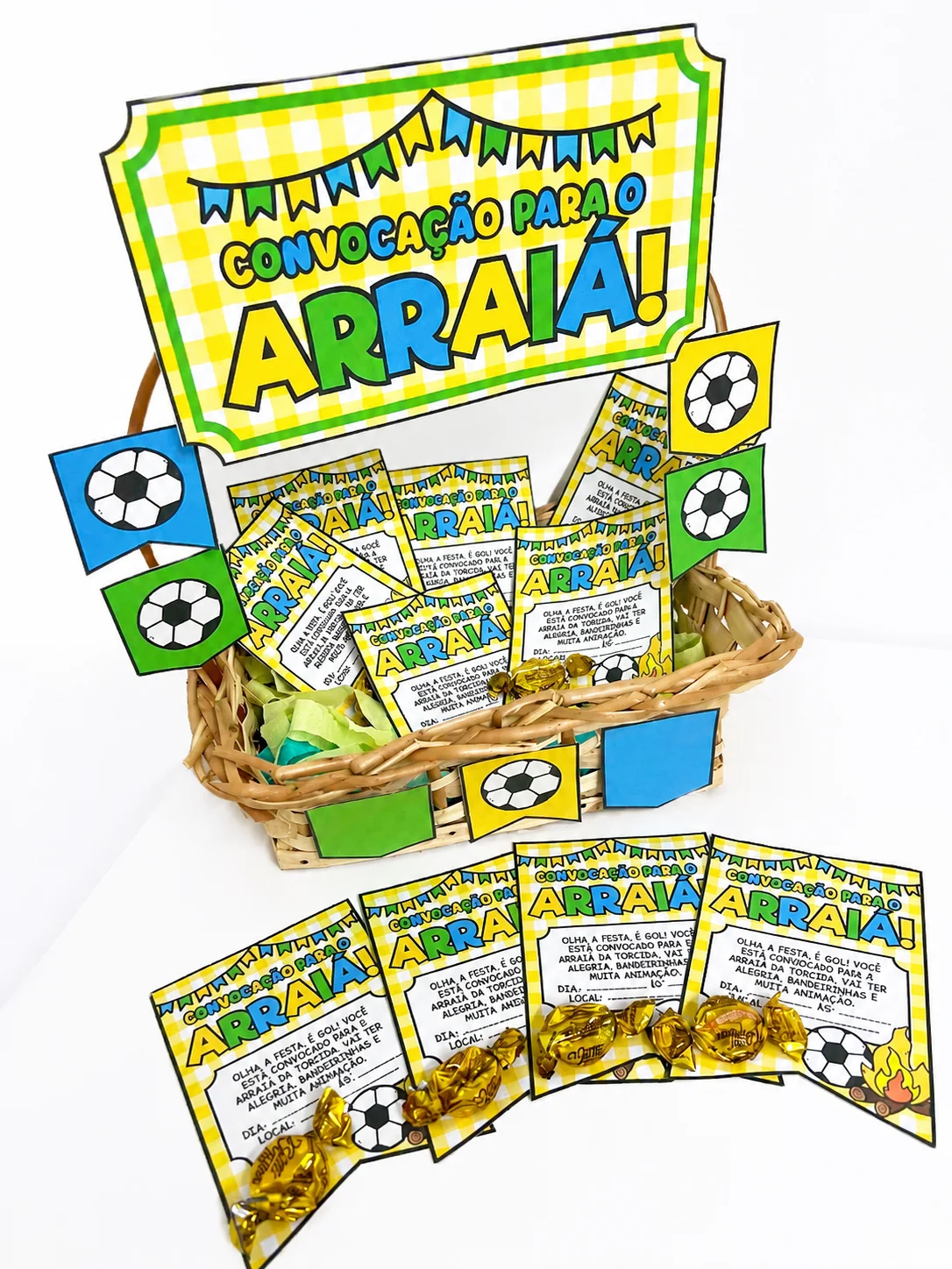 Cesta Convocação para o Arraiá – PDF para Imprimir — capa do material