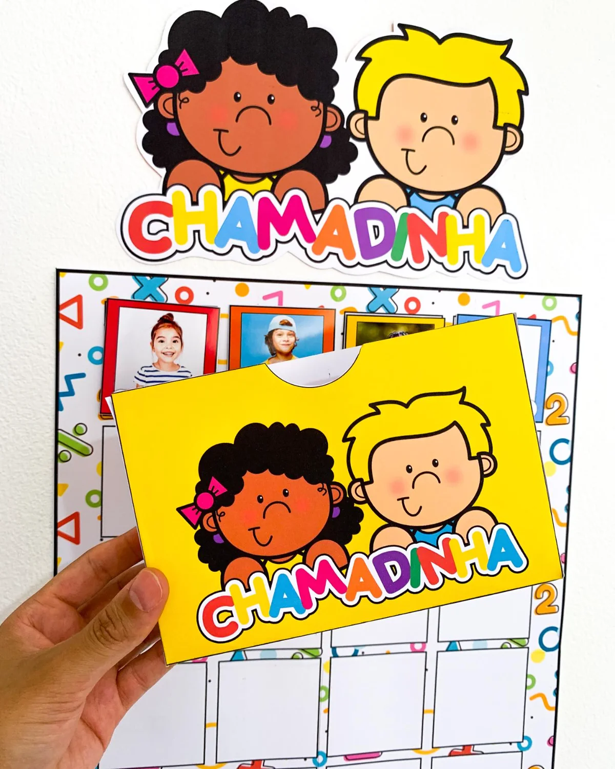 Chamadinha com foto – Material Pedagógico — amostra 2: Nossa chamadinha de parede deixa a rotina mais interativa e organizada Chamadinha com foto – Material Pedagógico — amostra 2: Nossa chamadinha de parede deixa a rotina mais interativa e organizada