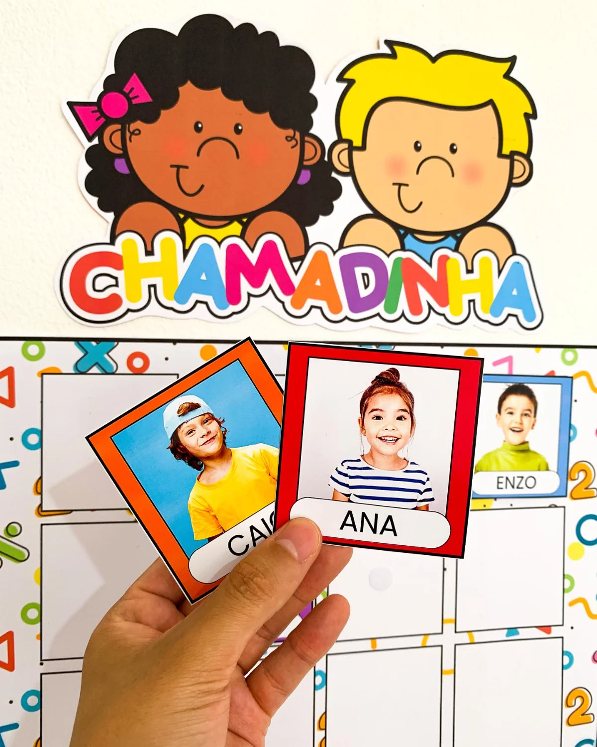 Chamadinha com foto – Material Pedagógico — amostra 3: Nossa chamadinha de parede deixa a rotina mais interativa e organizada Chamadinha com foto – Material Pedagógico — amostra 3: Nossa chamadinha de parede deixa a rotina mais interativa e organizada