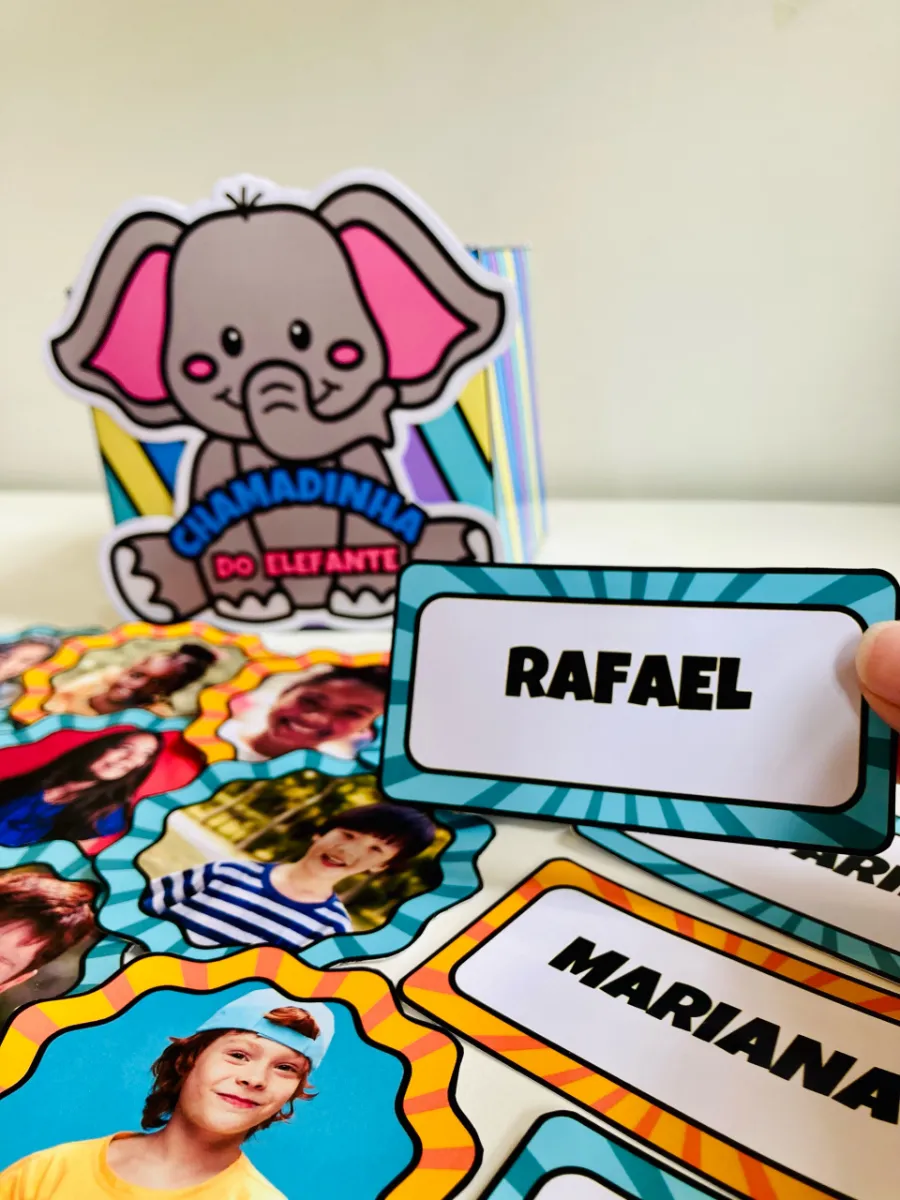 Chamadinha do Elefante: Recurso Lúdico e Interativo para Educação Infantil — amostra 1: Transforme a chamadinha da sua…