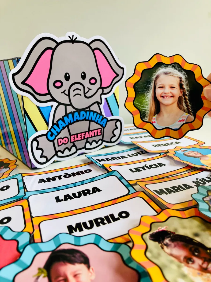 Chamadinha do Elefante: Recurso Lúdico e Interativo para Educação Infantil — amostra 4: Transforme a chamadinha da sua…