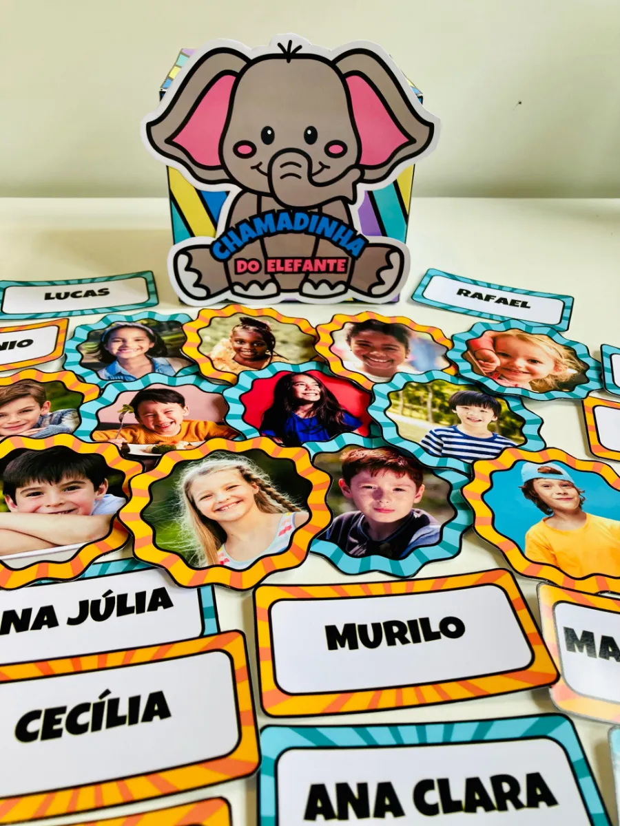 Chamadinha do Elefante: Recurso Lúdico e Interativo para Educação Infantil — amostra 5: Transforme a chamadinha da sua…