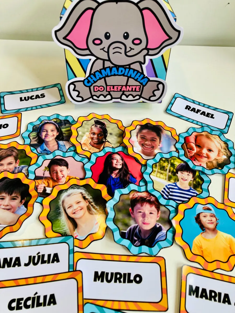 Chamadinha do Elefante: Recurso Lúdico e Interativo para Educação Infantil — amostra 6: Transforme a chamadinha da sua…