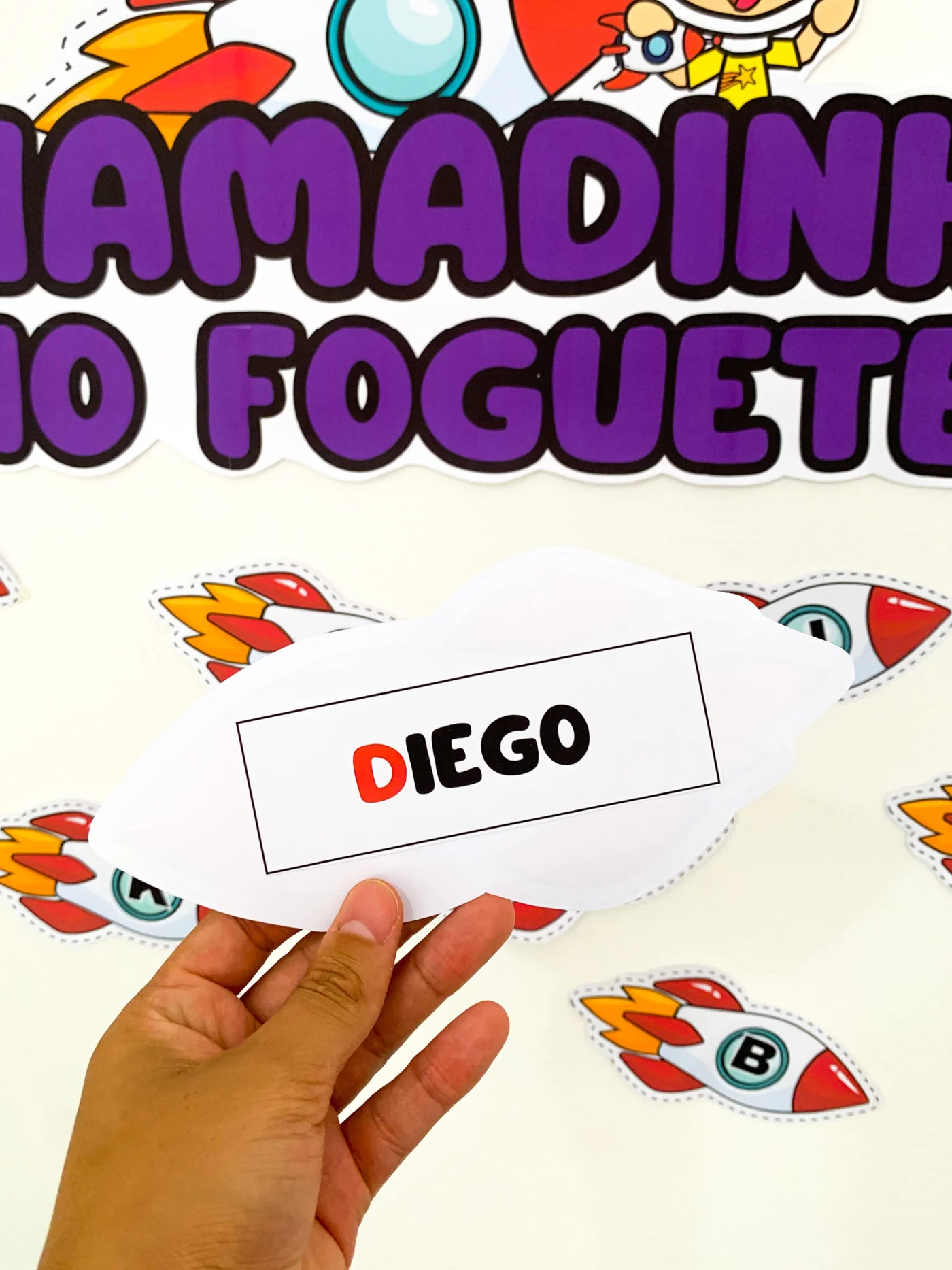 Chamadinha do foguete — amostra 1: Chamadinha Musical Que letrinha o foguete carrega hoje