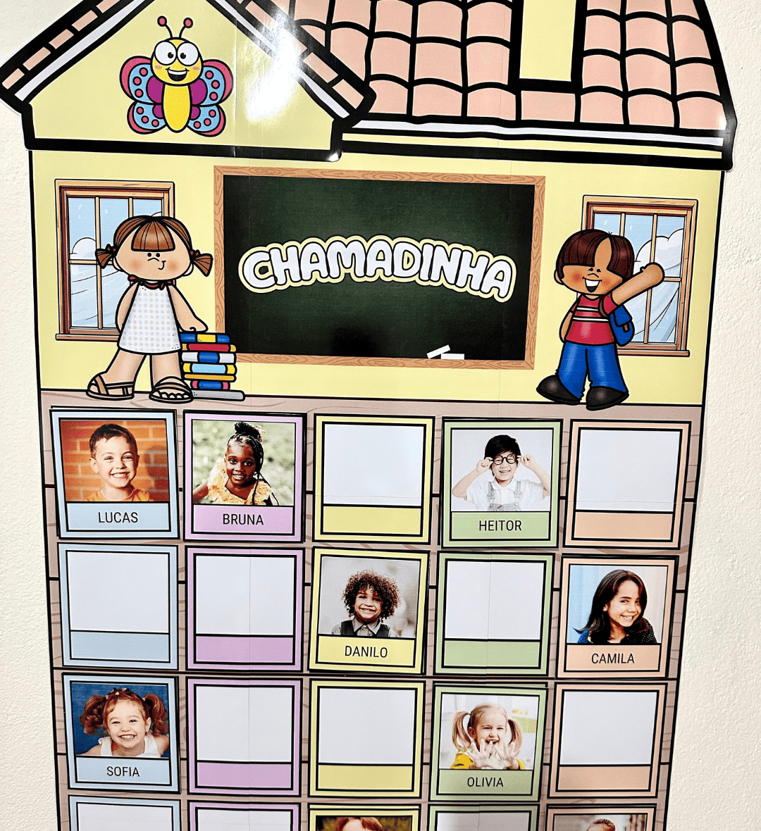 Chamadinha interativa com fotos e nomes para imprimir — Geografia para Educação Infantil: Personalize a chamada com fotos e…